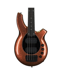 Ernie Ball Music Man Bongo 5 HH Bass Guitar Gold Bar