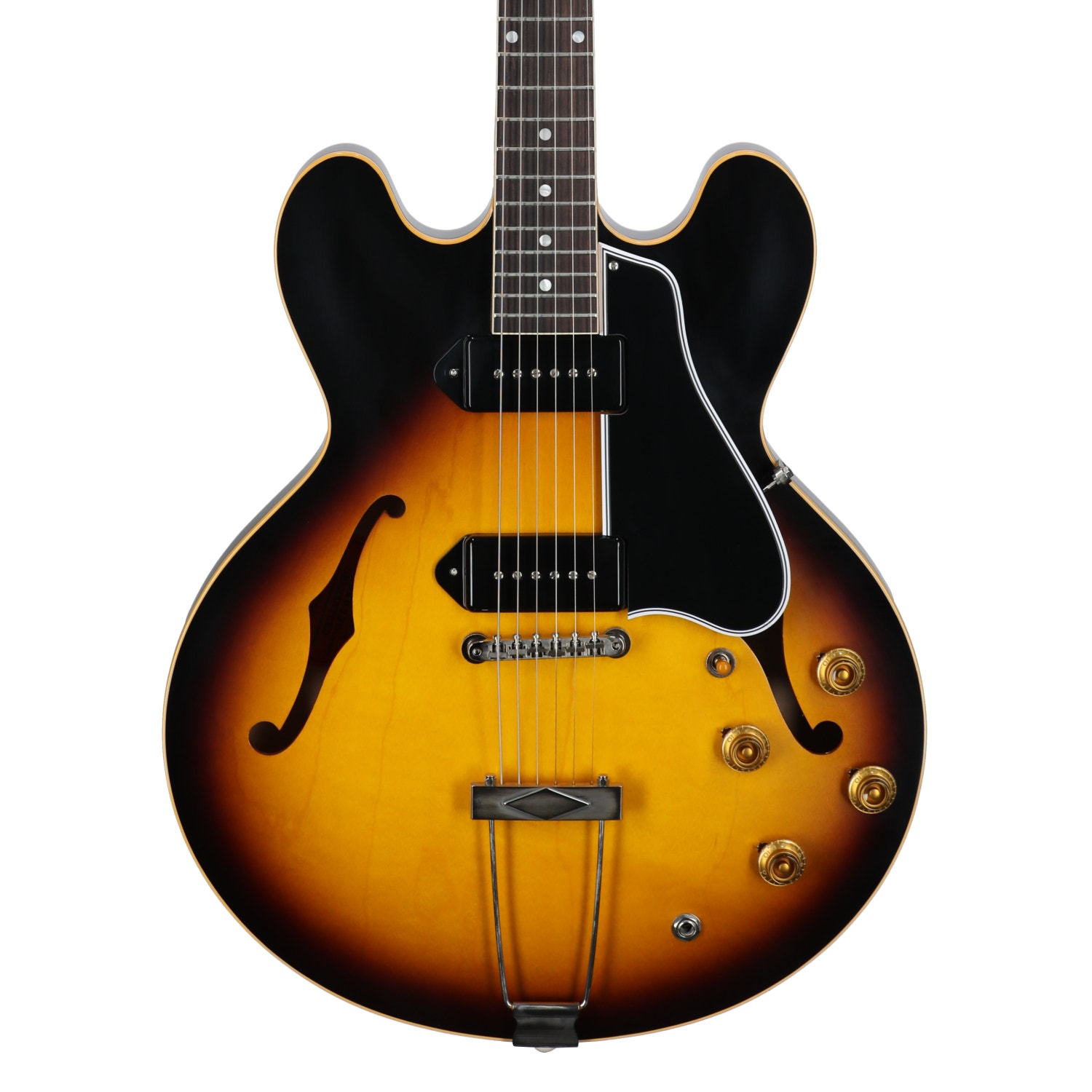 Gibson Custom Shop 1959 ES-330 Reissue Semi Hollowbody Guitar with Case Vintage Burst View 2