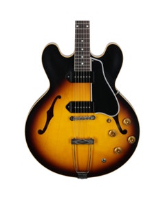 Gibson Custom Shop 1959 ES-330 Reissue Semi Hollowbody Guitar with Case Vintage Burst View 2