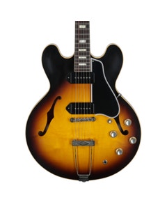 Gibson Custom Shop 1962 ES-330 Reissue Semi Hollowbody Guitar with Case Vintage Burst View 2