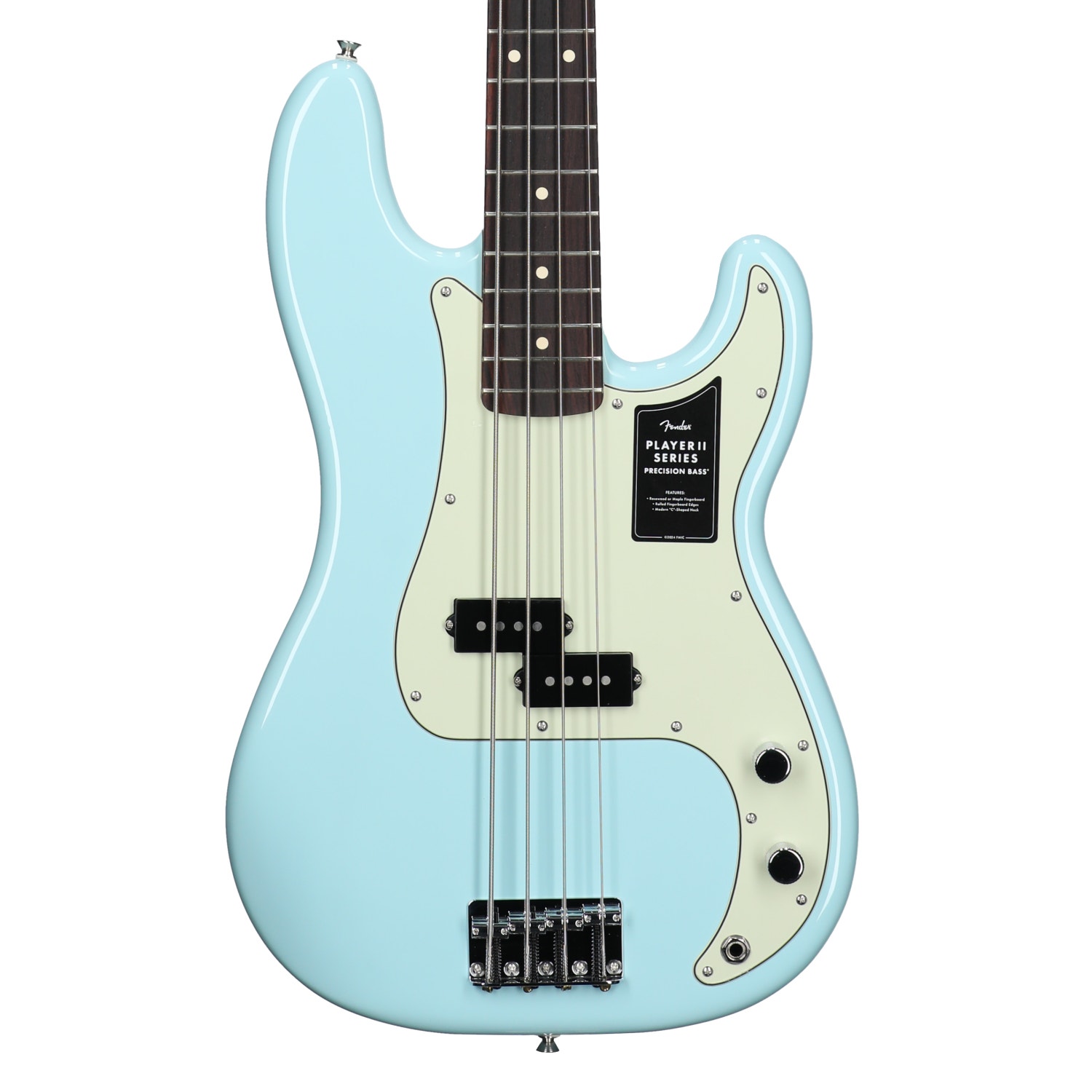 Fender 75th Anniversary Player II Precision Bass Rosewood Fingerboard Daphne Blue