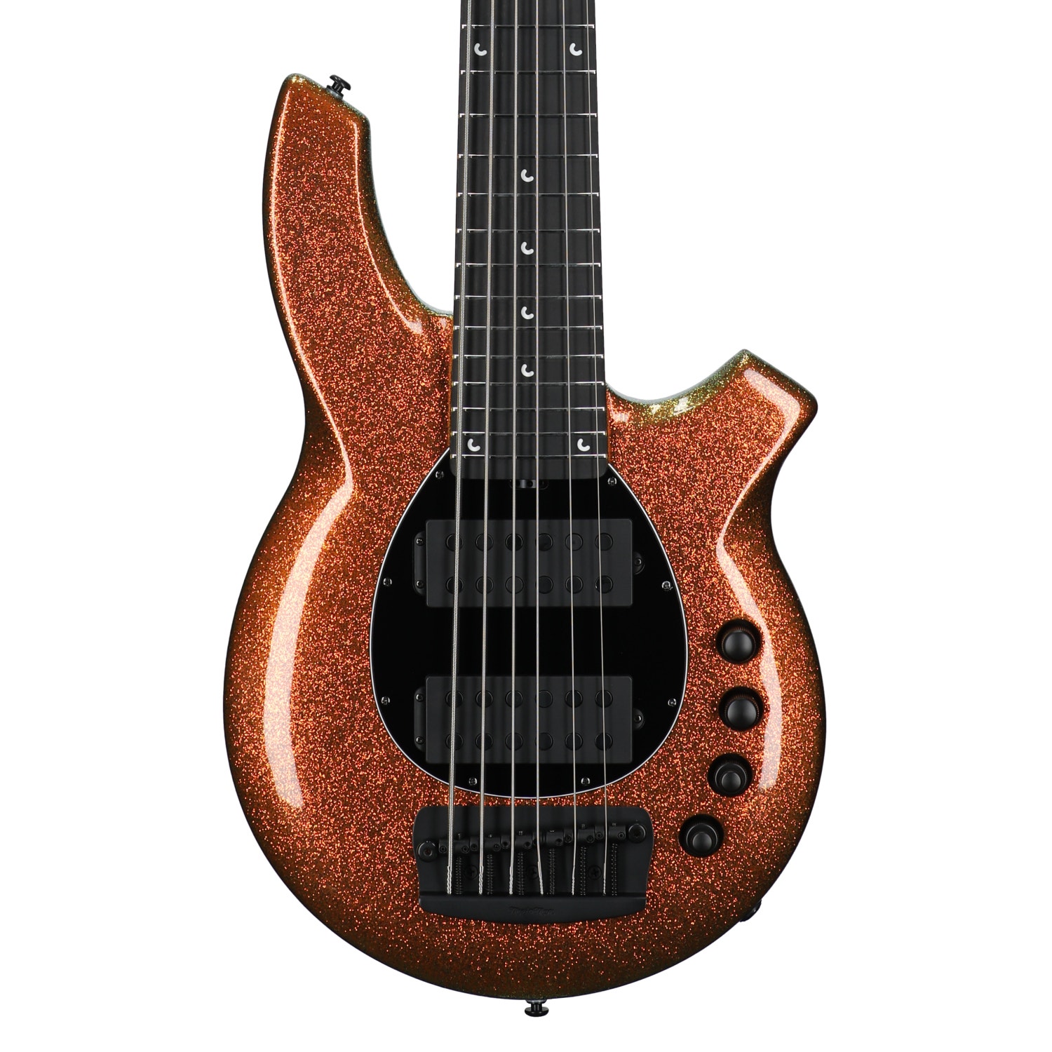 Ernie Ball Music Man Bongo 6 HH Bass Guitar Gold Bar