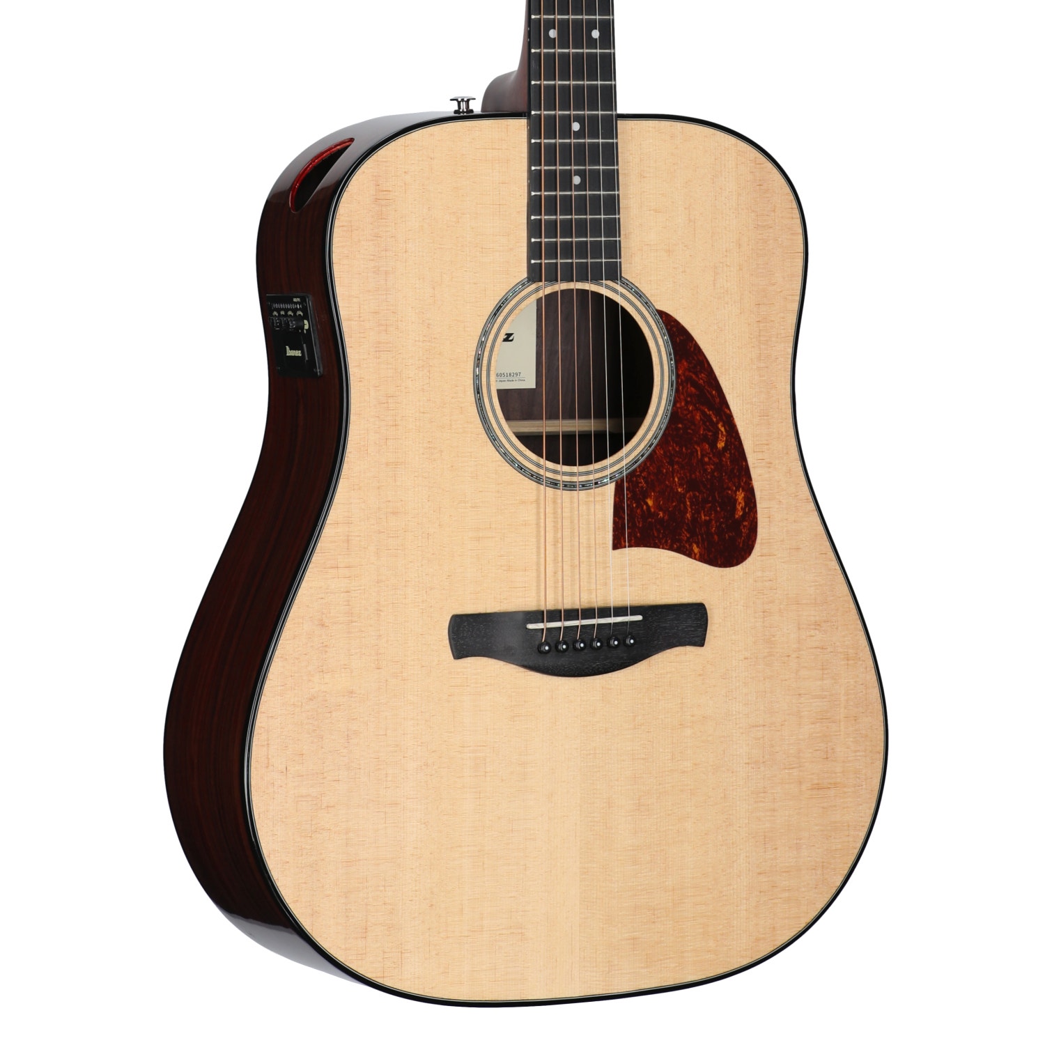 Ibanez Advanced Acoustic AAD56 Guitar Natural High Gloss View 8