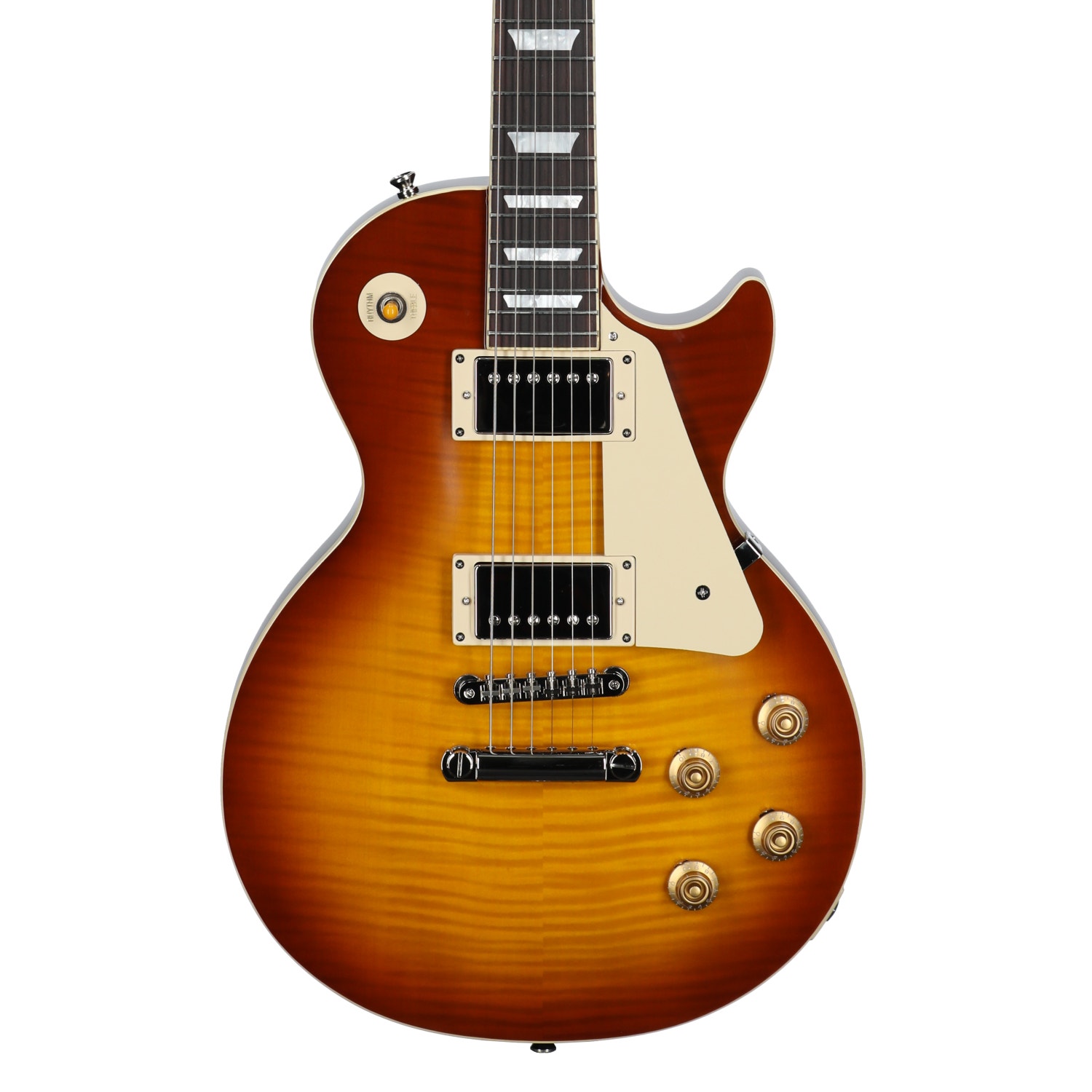 Epiphone Inspired by Gibson Custom 1959 Les Paul Standard Reissue Guitar with Case Golden Poppy Burst