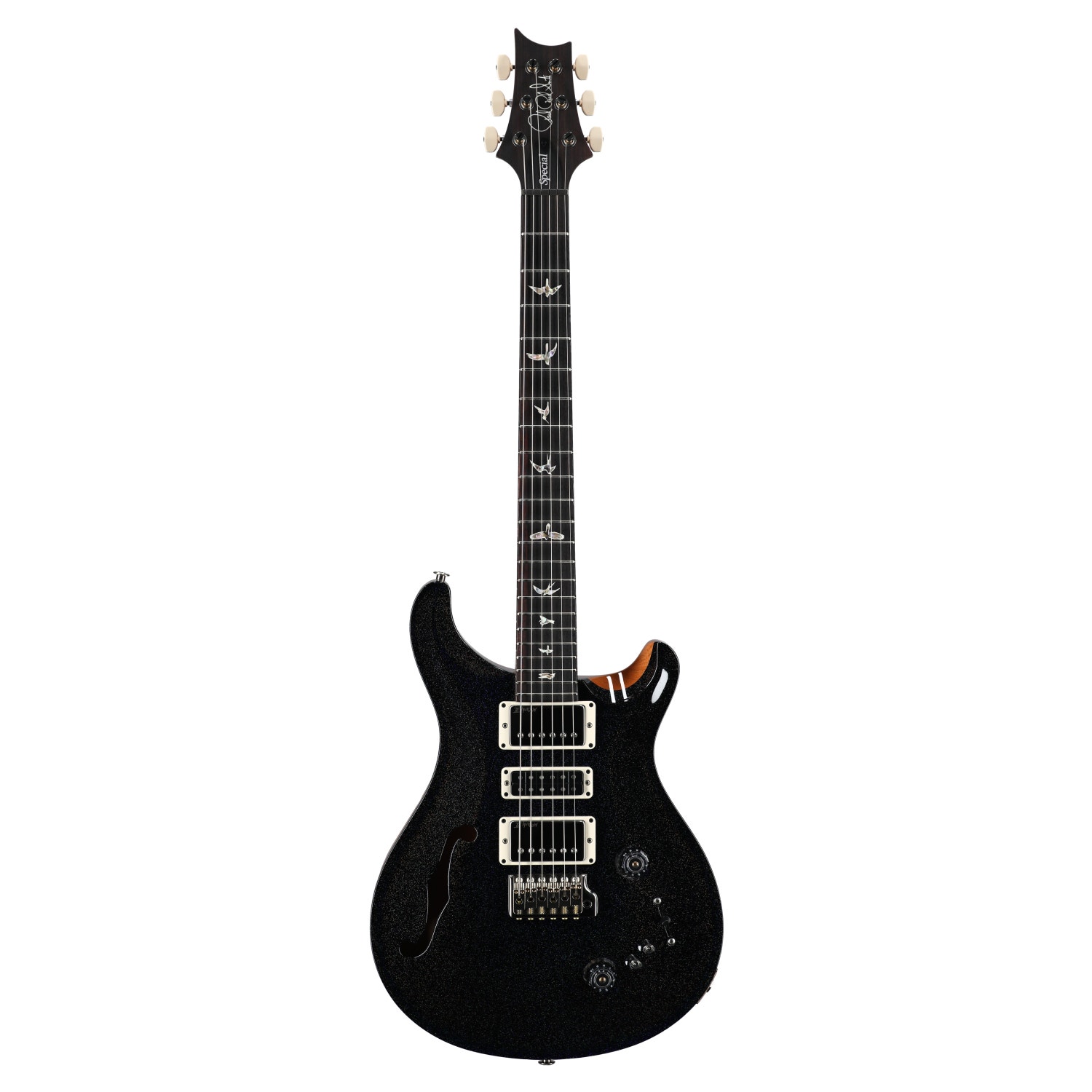 PRS Special Semi-Hollow Black Rainbow Holoflake with Case