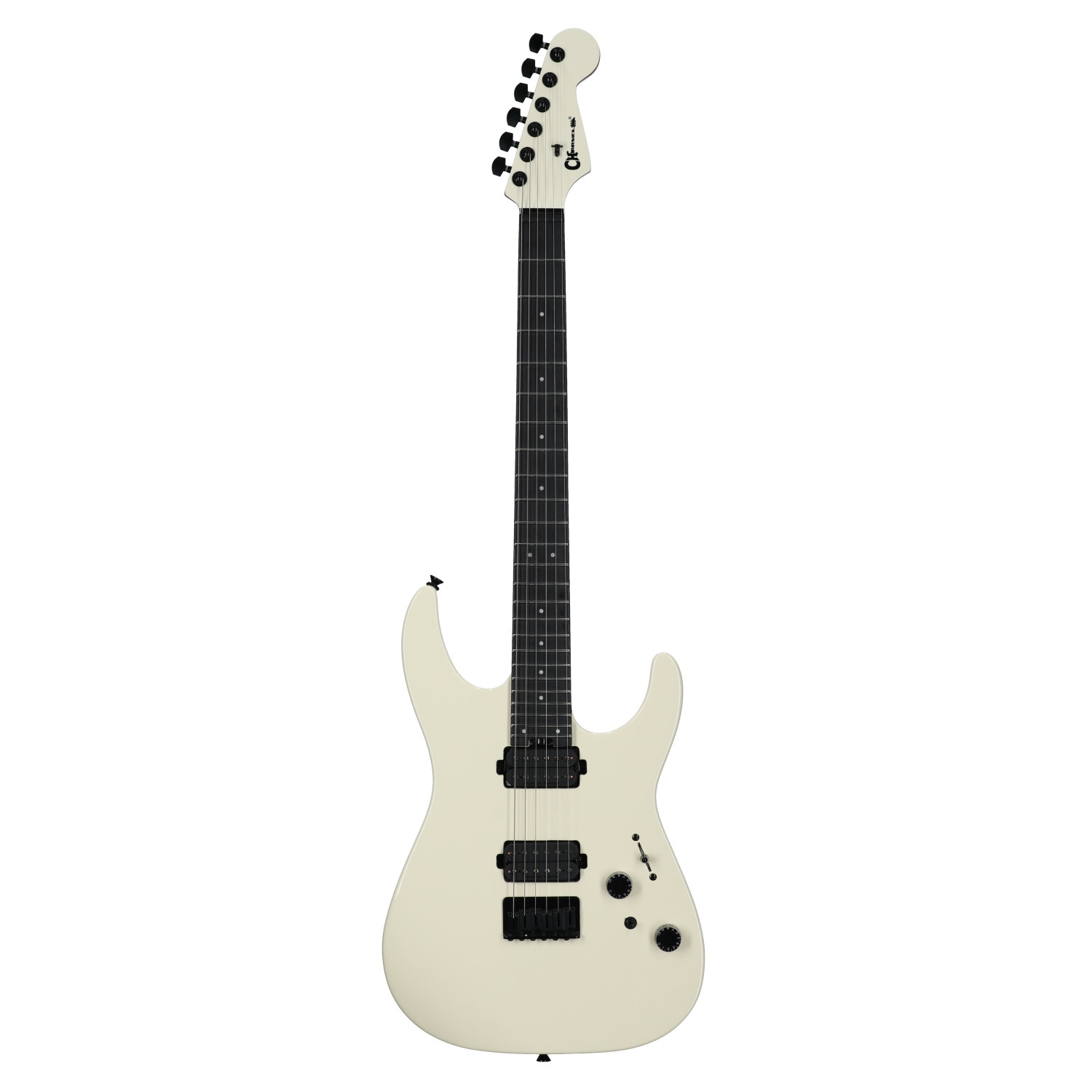 Charvel Pro-Mod Plus Dinky DK24 HT HH EB Guitar with Bag Crime White