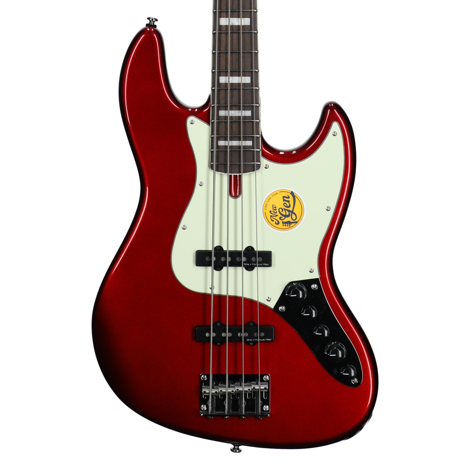 Sire V7 New Gen 4-String Bass Guitar Candy Apple Red