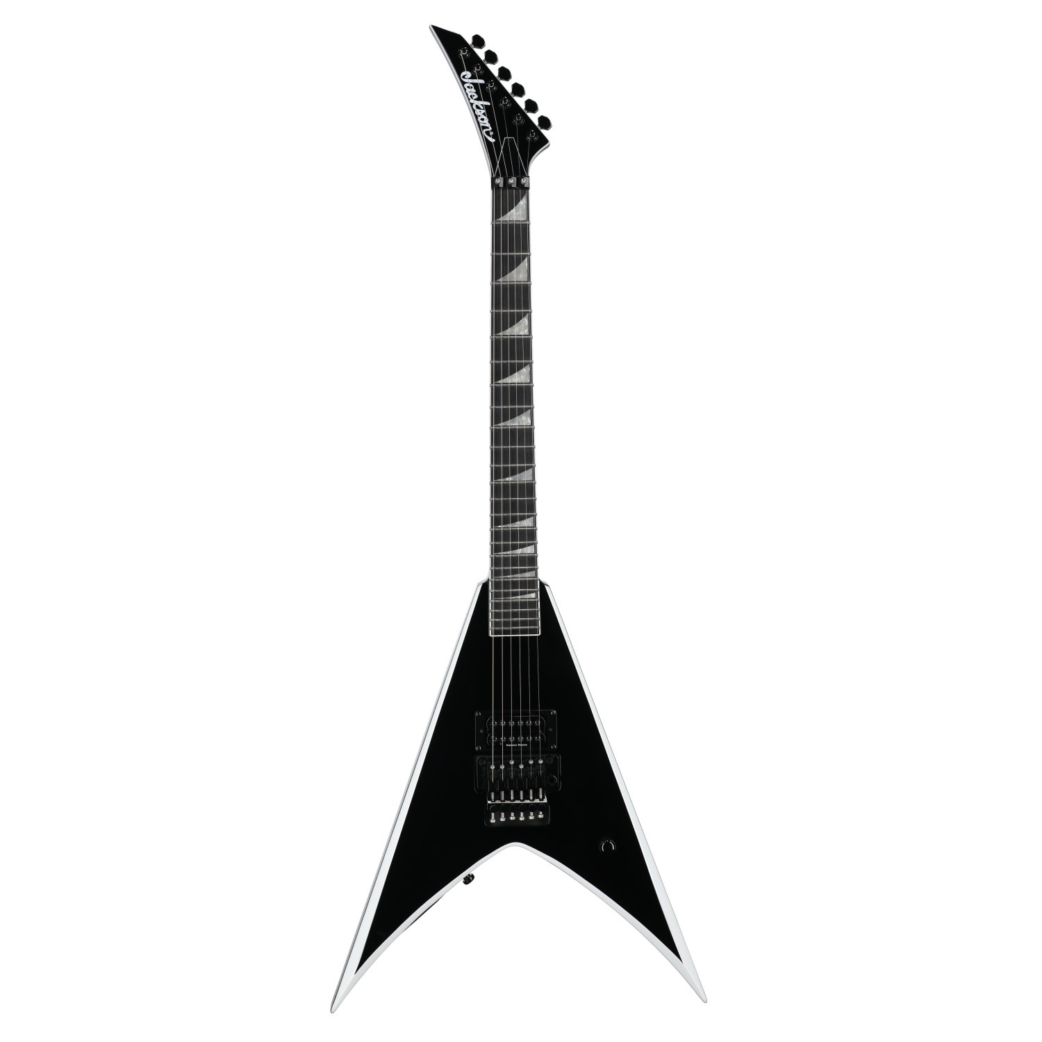 Jackson Pro Wes Borland King V Guitar with Bag Black with White Bevels
