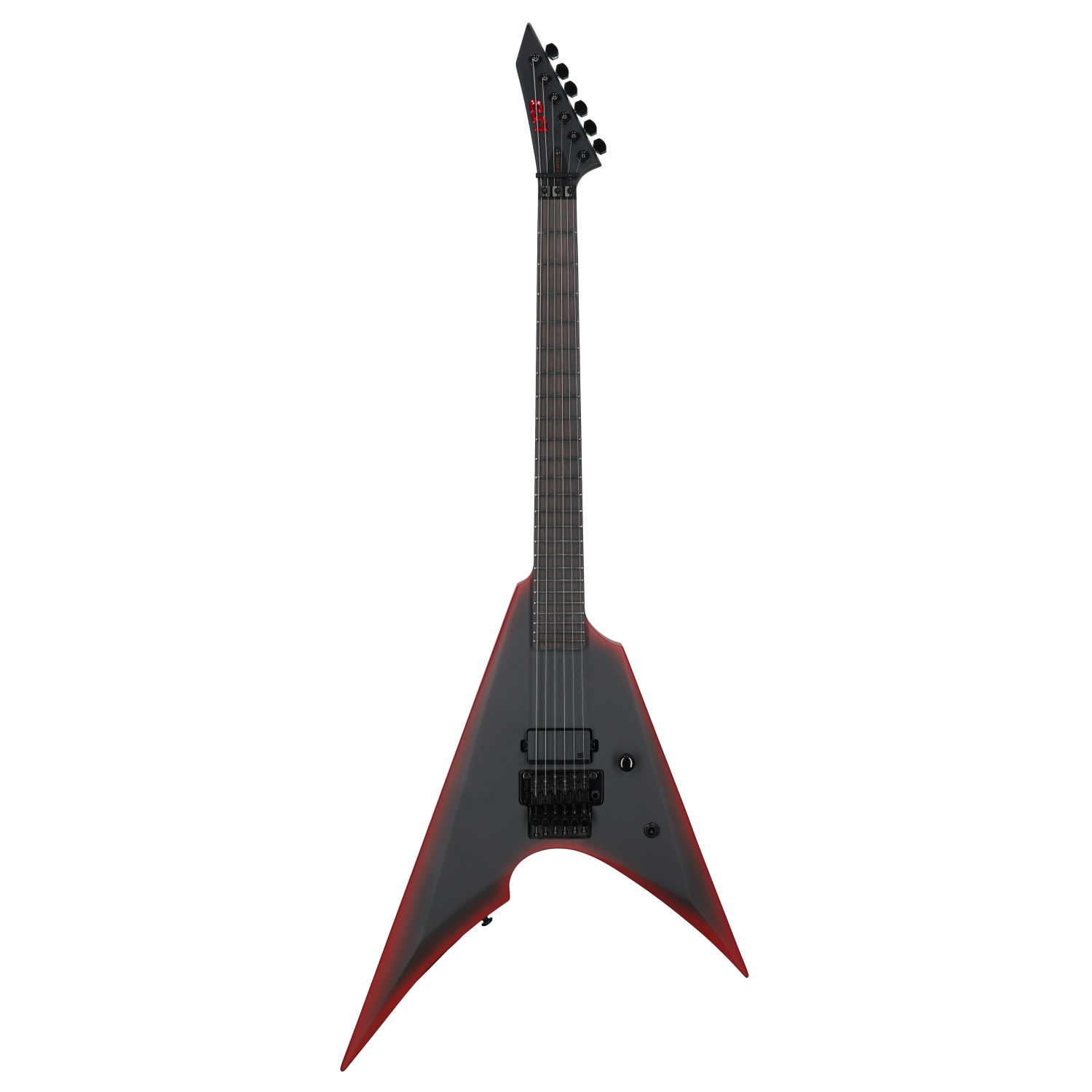ESP LTD Arrow Black Metal Electric Guitar Black Red Burst Satin