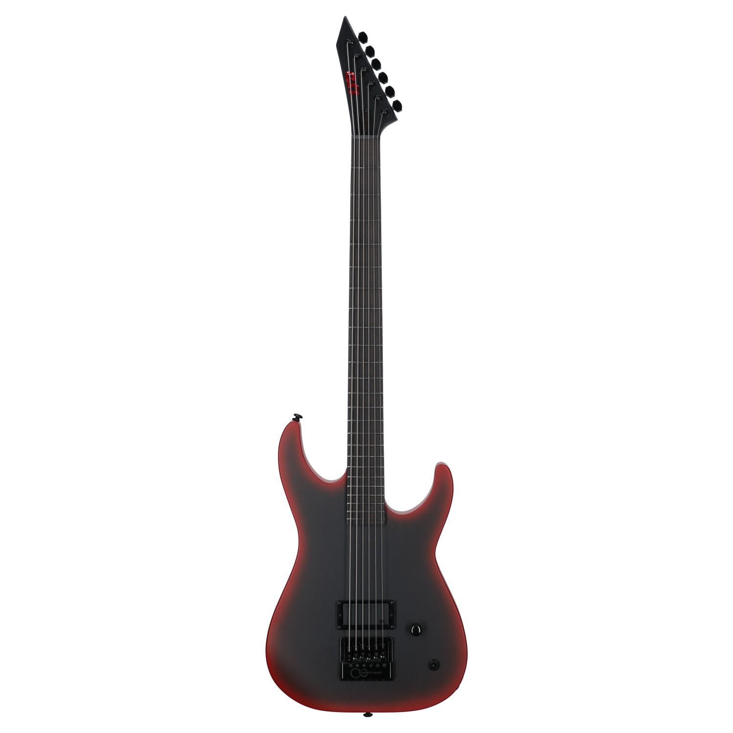 ESP LTD M-6 Evertune Black Metal Electric Guitar Black Red Burst