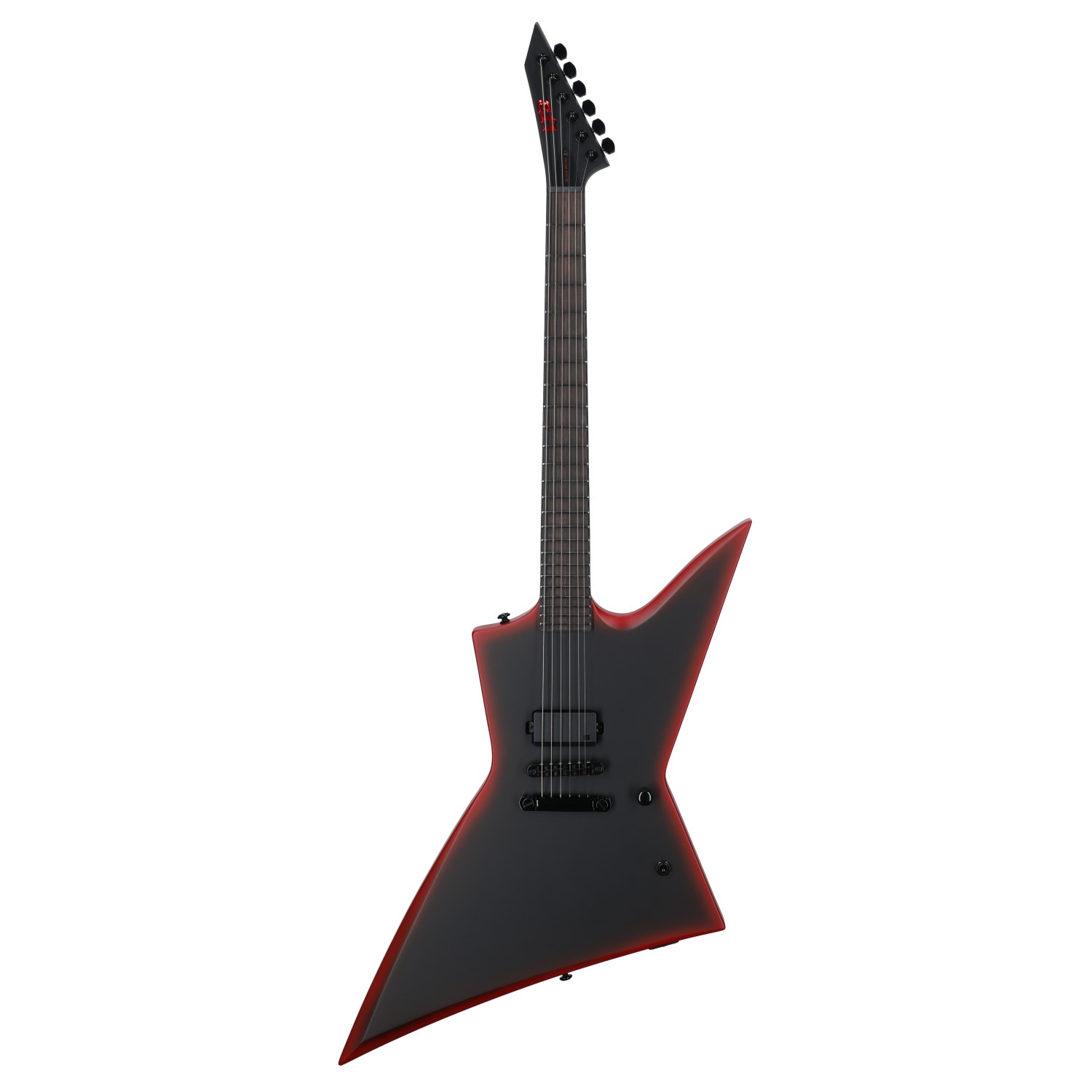 ESP LTD EXL Black Metal Guitar Black Red Burst