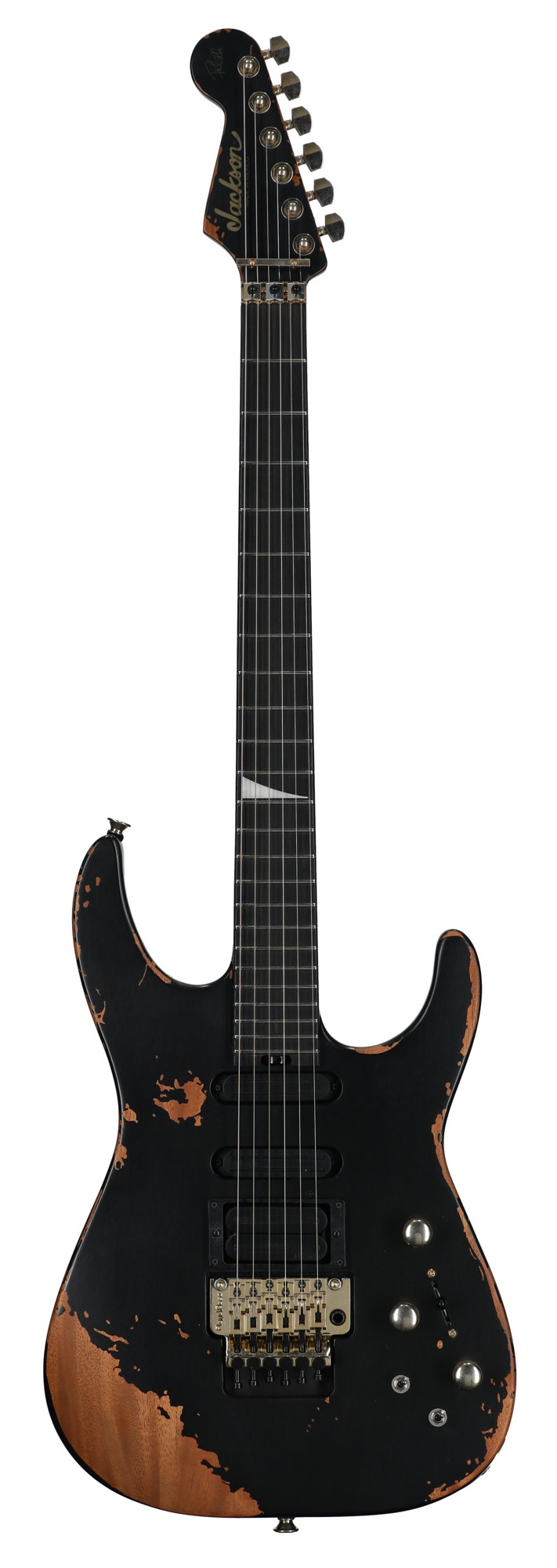 Jackson Limited Pro Signature Phil Collen PC1-E Guitar with Case Worn Black