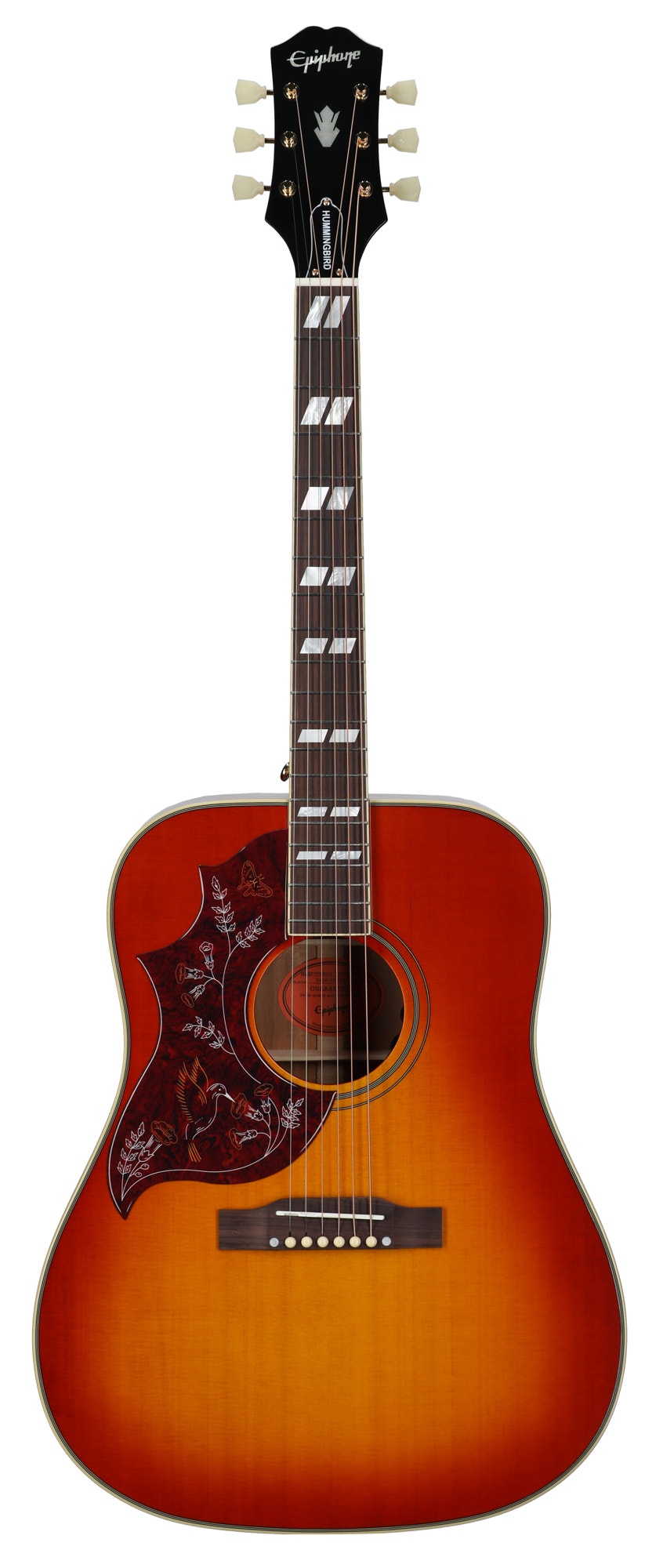 Epiphone Inspired by Gibson Hummingbird Stand Lefty Cherry Sunburst WB