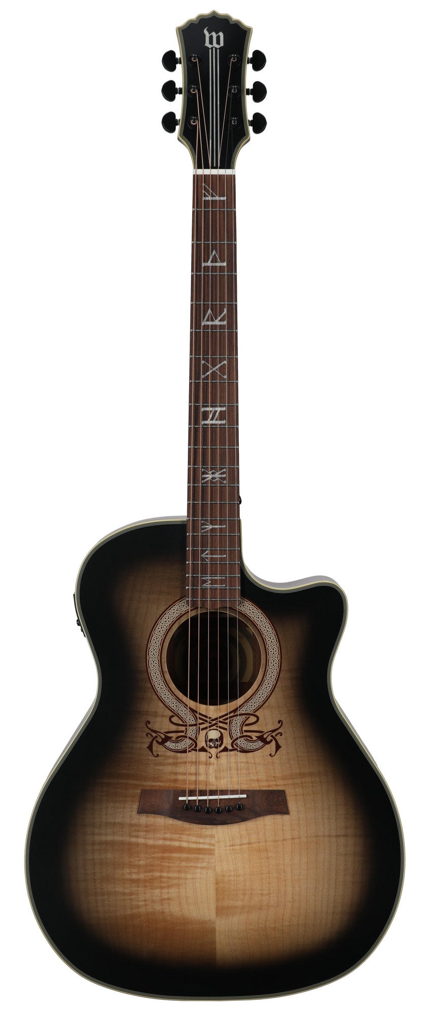 Wylde Audio Grand Auditorium Acoustic Electric Guitar Ash Burst Satin