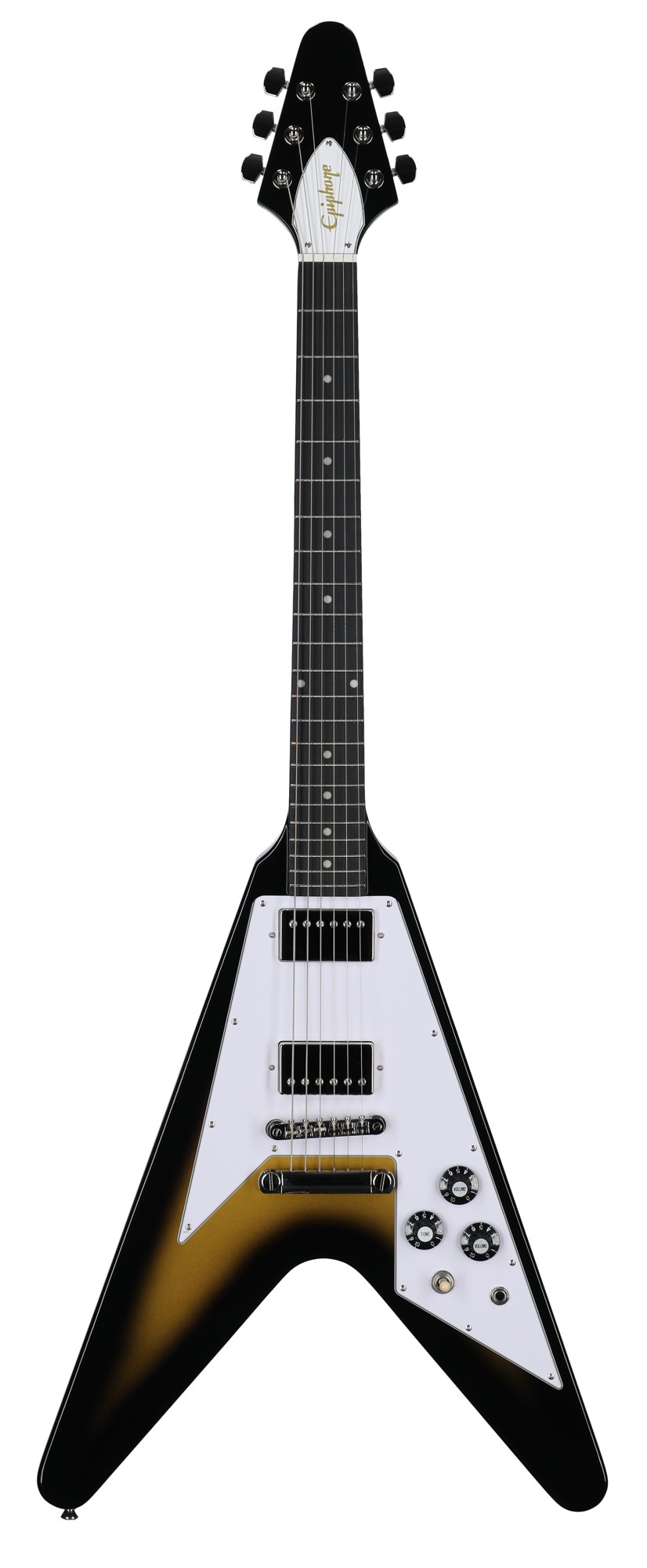 Epiphone Inspired by Gibson Flying V 70s Guitar Gold Burst with Bag