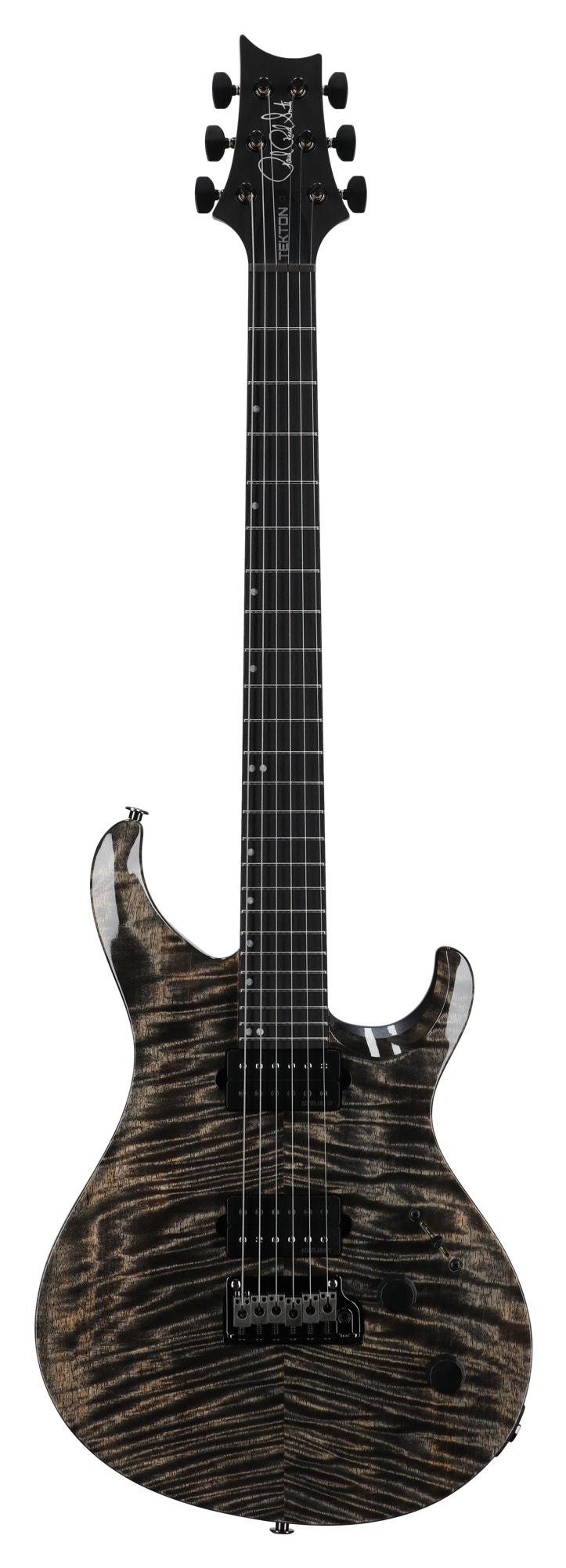 PRS Tekton T Electric Guitar with Gig Bag Black Tourmaline View 1