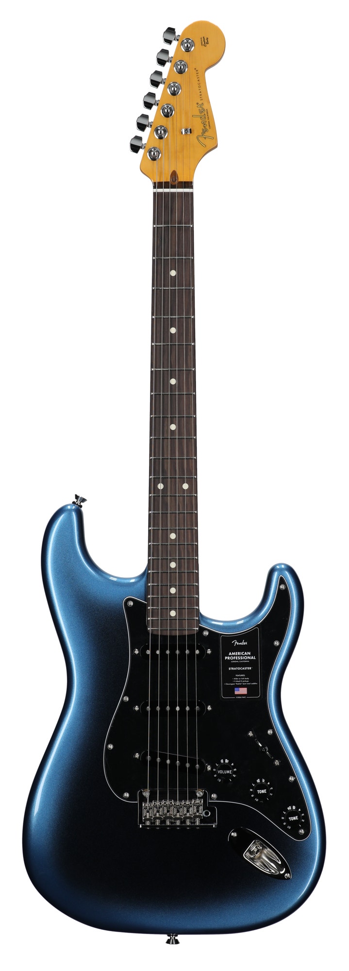Fender American Professional Stratocaster Rosewood Guitar with Case Dark Night