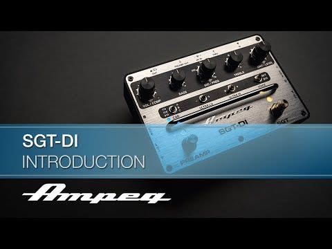 Ampeg SGT-DI Dual-Voice Preamp Compressor and Direct Box Pedal