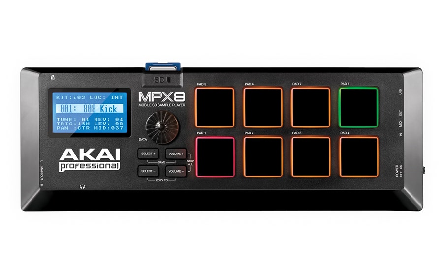 Akai Professional MPX8 SD Sample Player Pad Controller | American ...
