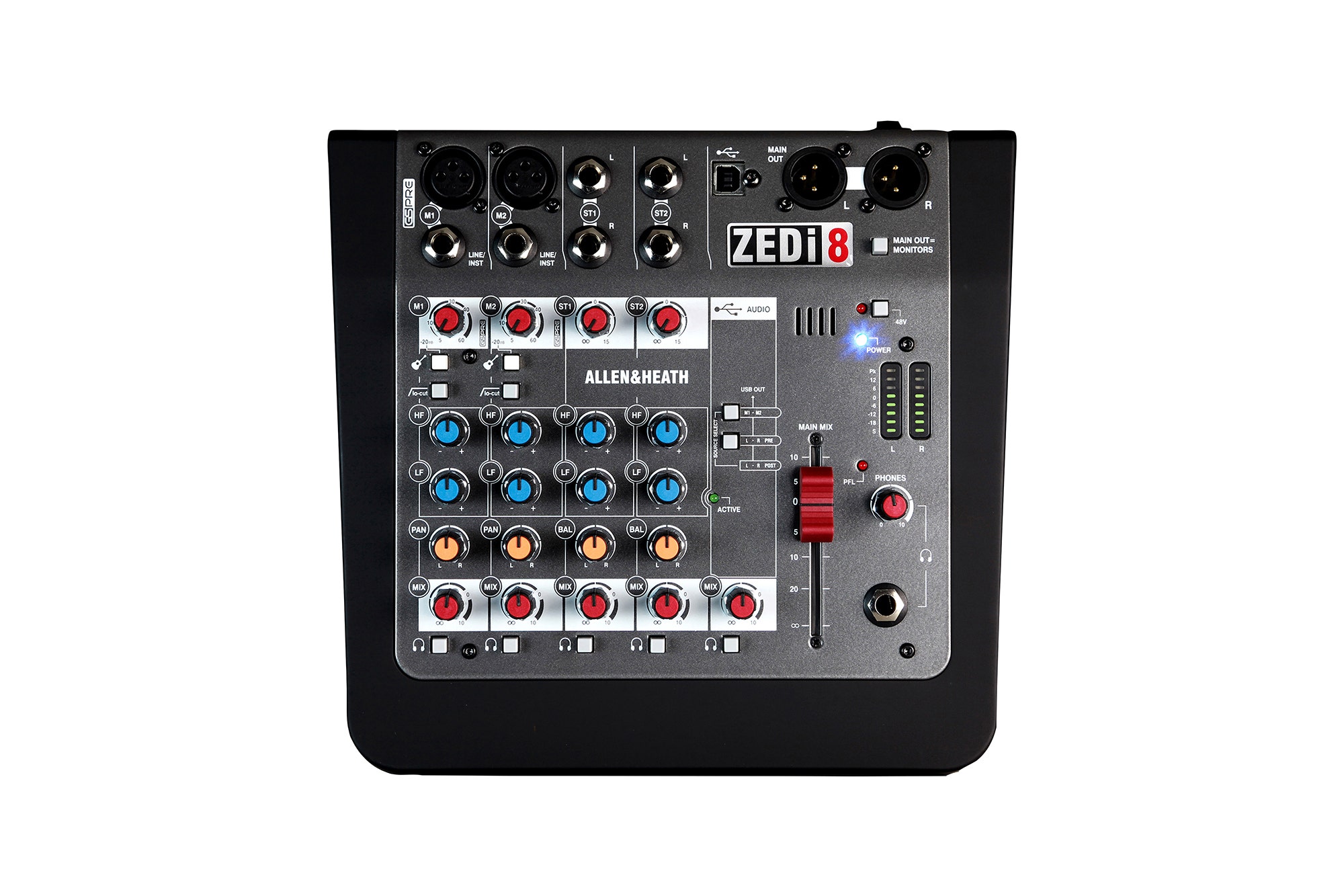 Allen And Heath Zed-i8 Compact 6-Channel USB Mixer With DI