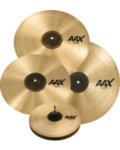 Sabian AAX Promotional Cymbal Set 14" Medium Hi-Hats 16" Trash 21" Medium Ride 18" Thin Crash