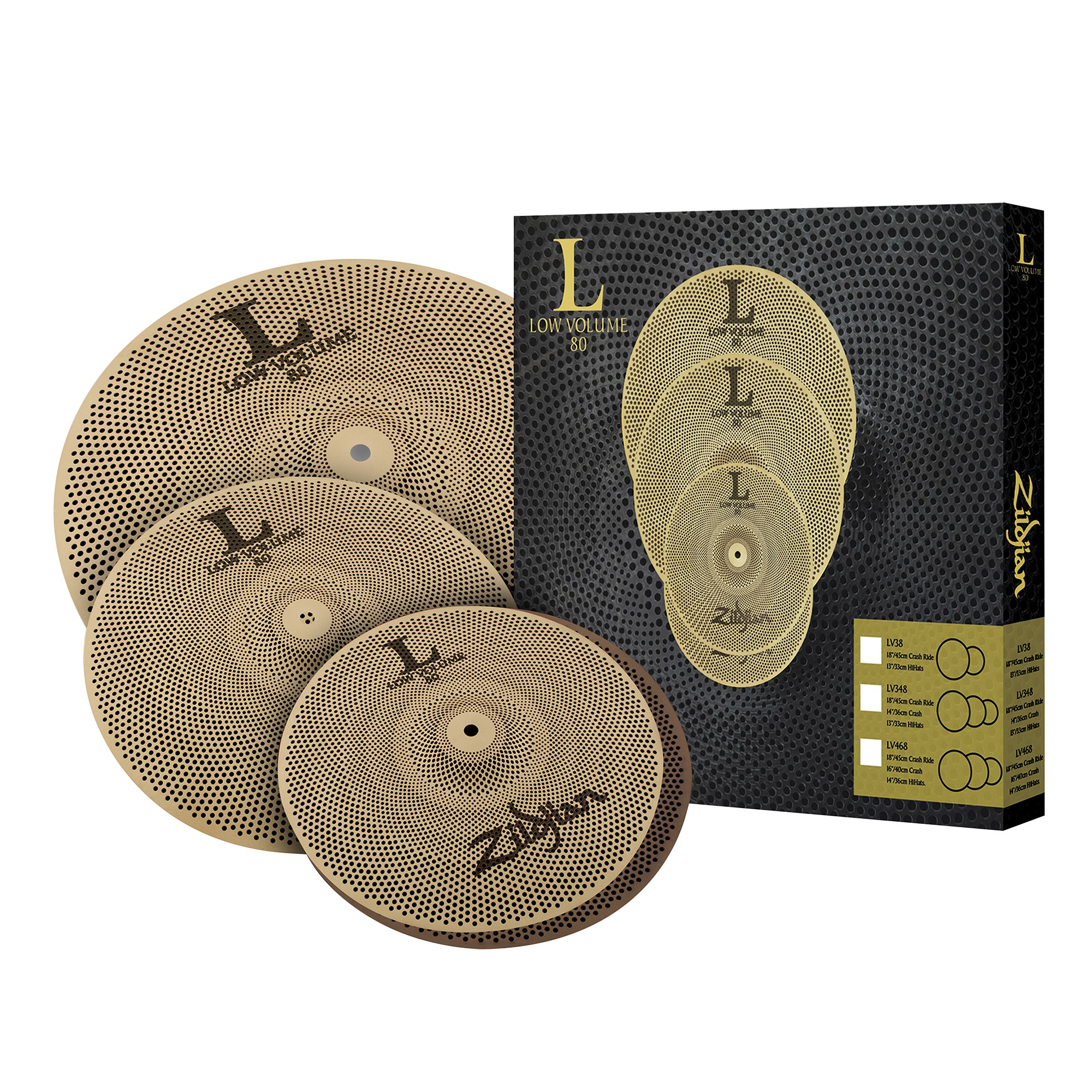Zildjian L80 348 Low Volume Cymbal Set