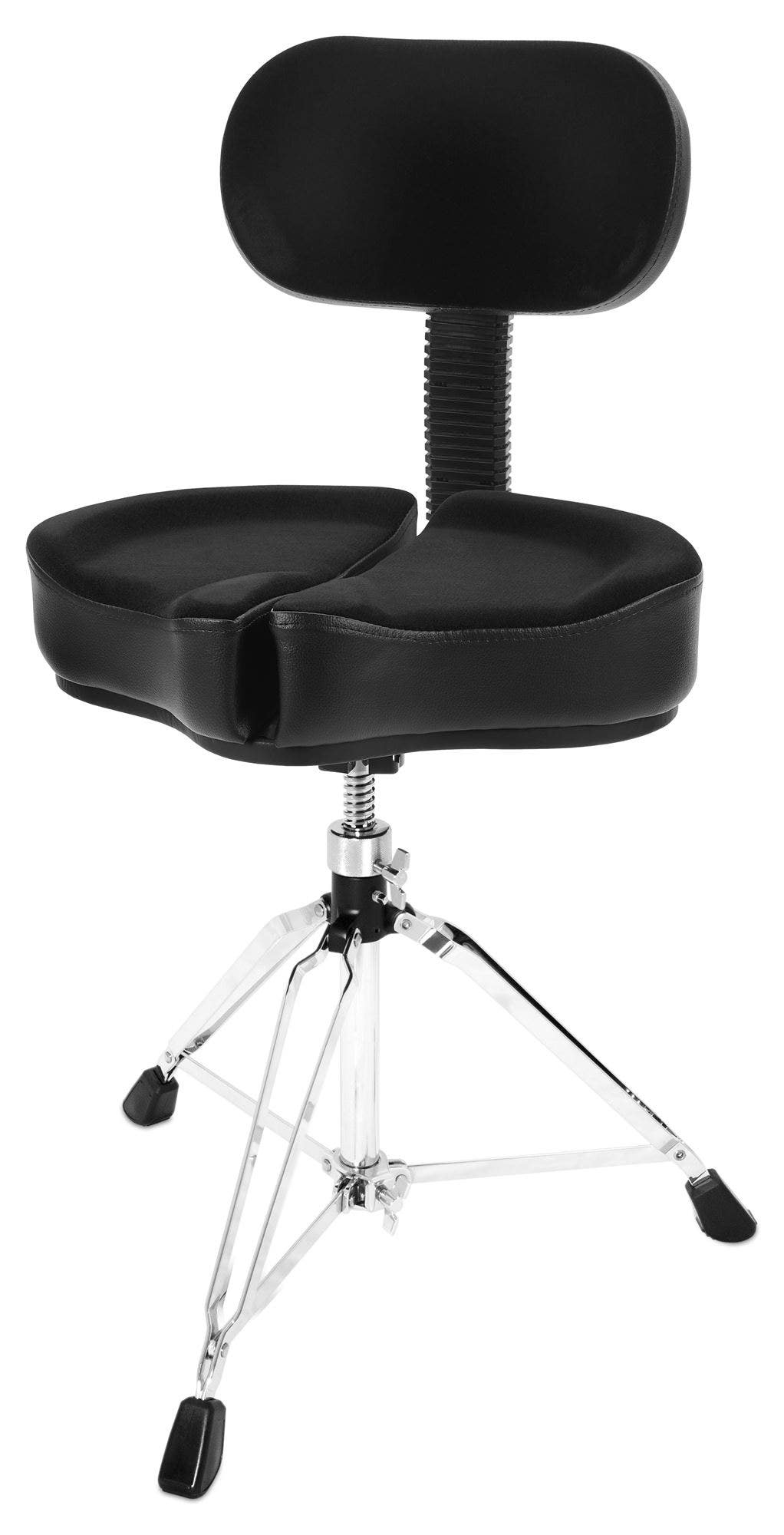 Ahead Spinal G Deluxe Drum Throne with Back Rest Black 3 Leg Base
