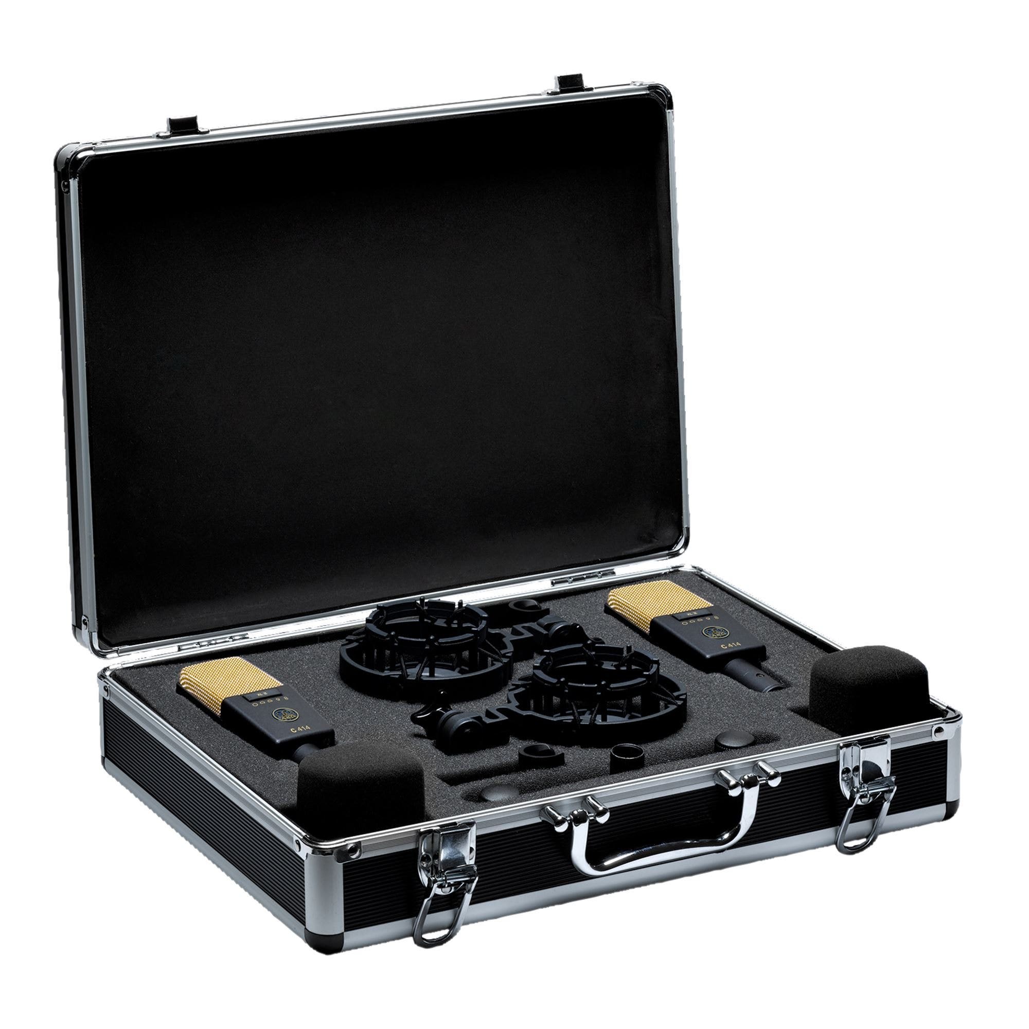 AKG C414XLIIST Stereo Pair Multi Pattern Large Diaphragm Condenser Mic