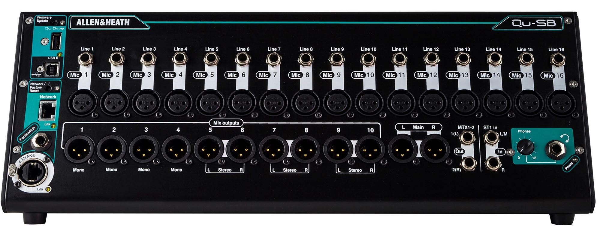 Allen And Heath Qu-SB Portable 18-In/14-Out Digital Mixer And Stagebox