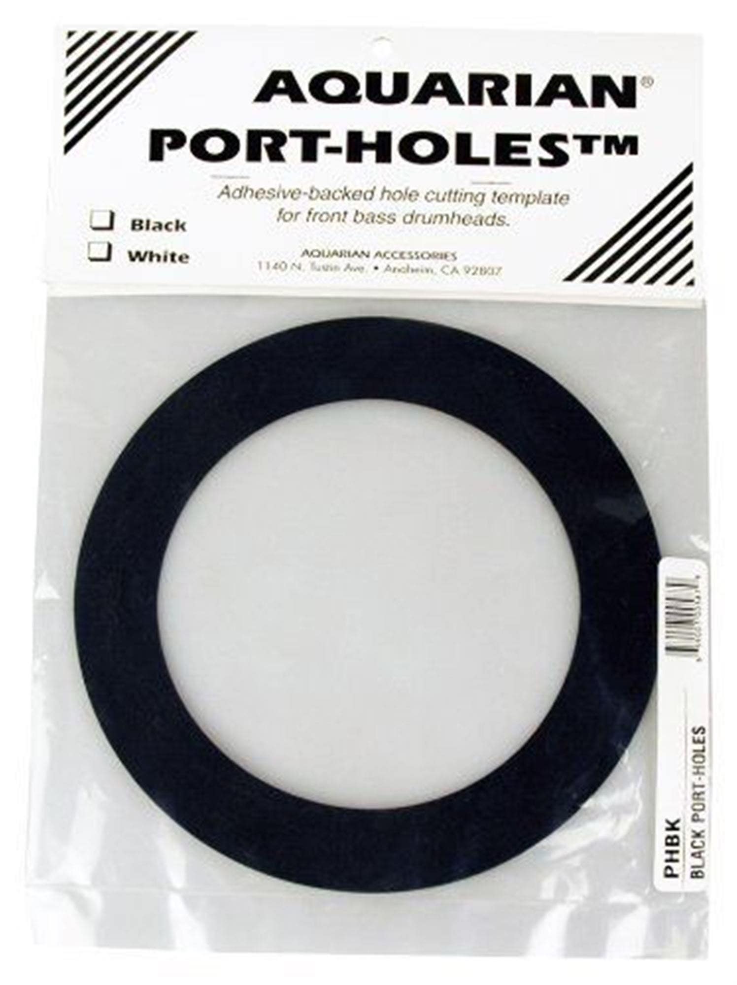 Aquarian 5 Inch Stick On Port Hole Template Black