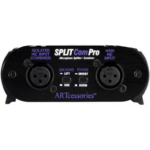 ART Splitcom Pro 2 Way Microphone Splitter and Combiner