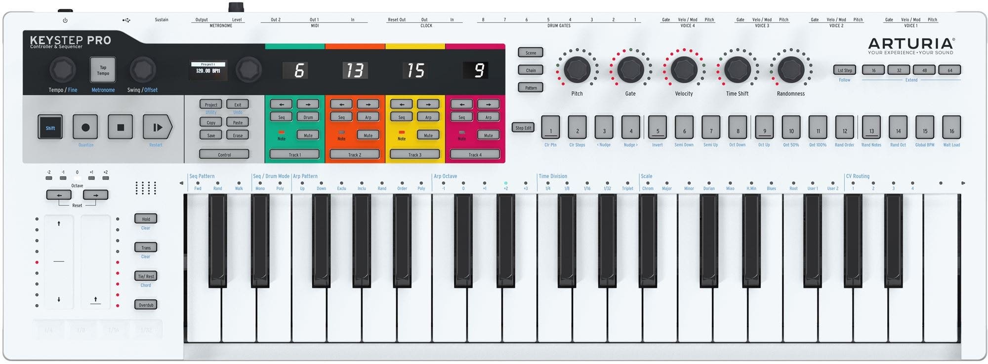Arturia KeyStep Pro 37 Key Keyboard Controller Sequencer