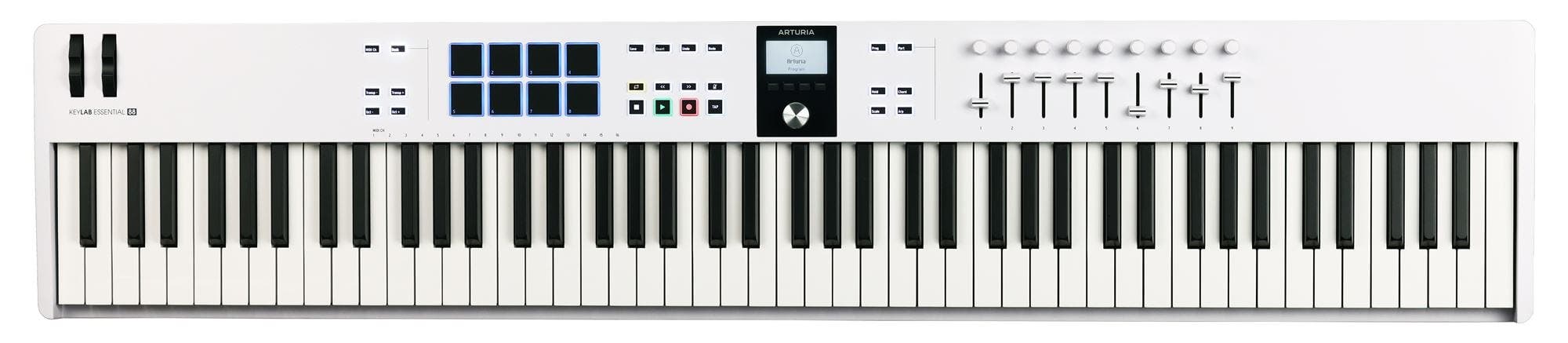 Arturia KeyLab Essential 88 mk3 Keyboard Controller in White