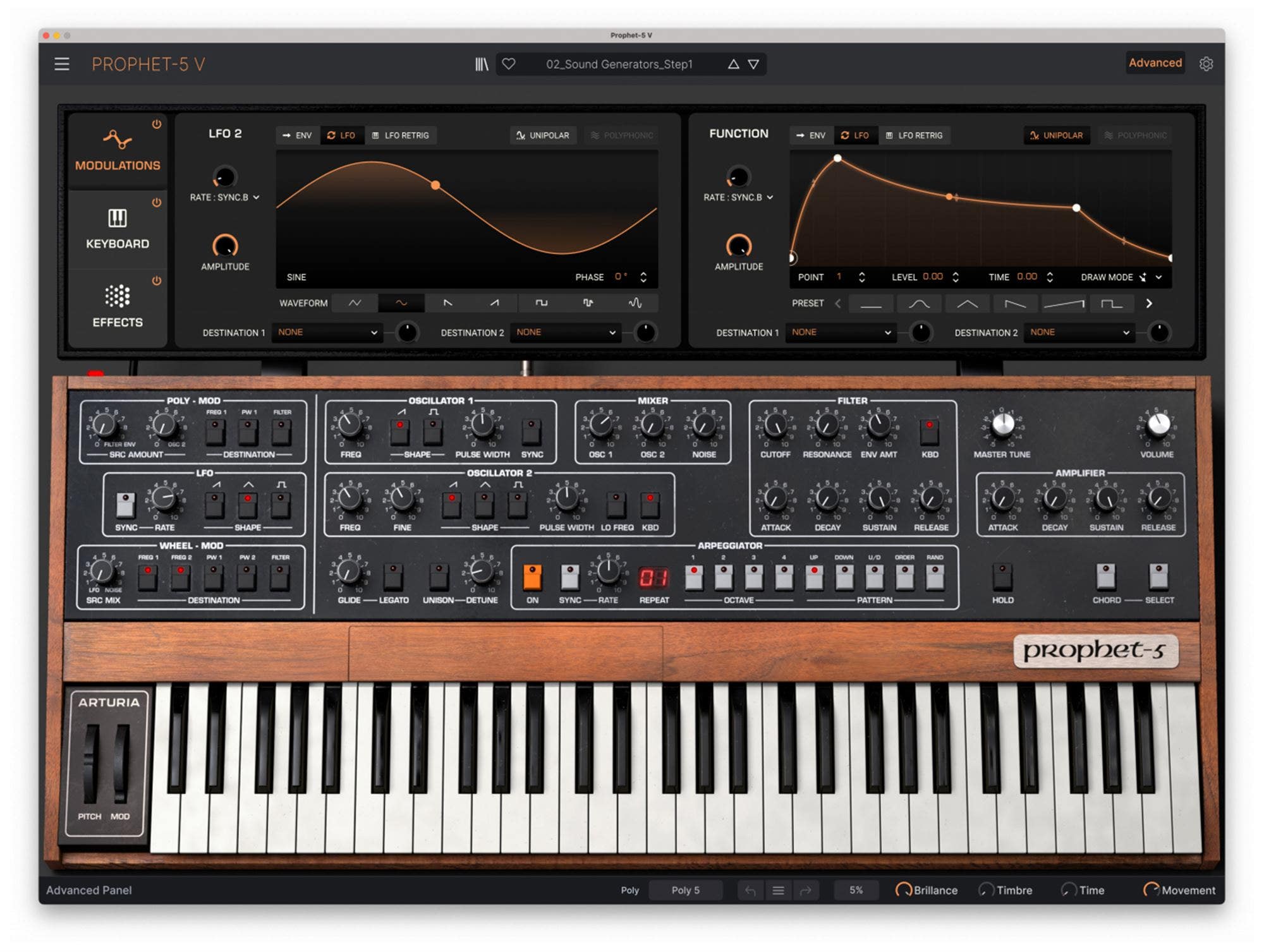Arturia Prophet-5 V Software Instrument Plugin - Download