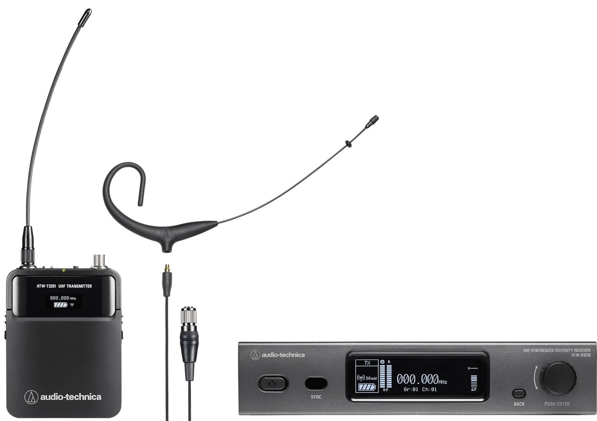Audio-Technica ATW-3211/892X 3000 Series Wireless Headworn Microphone System
