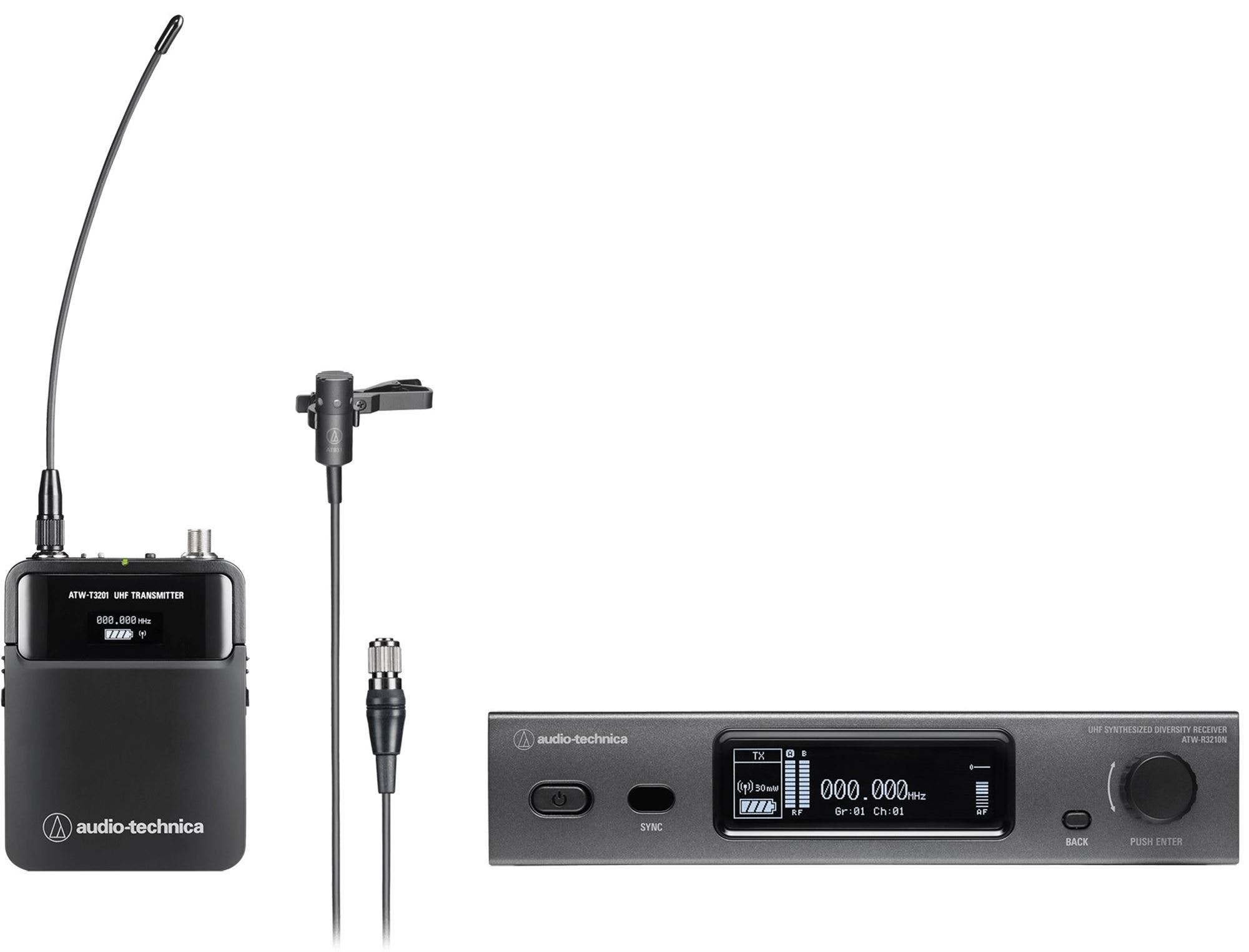 Audio-Technica ATW-3211N831 Wireless Lavalier Microphone System