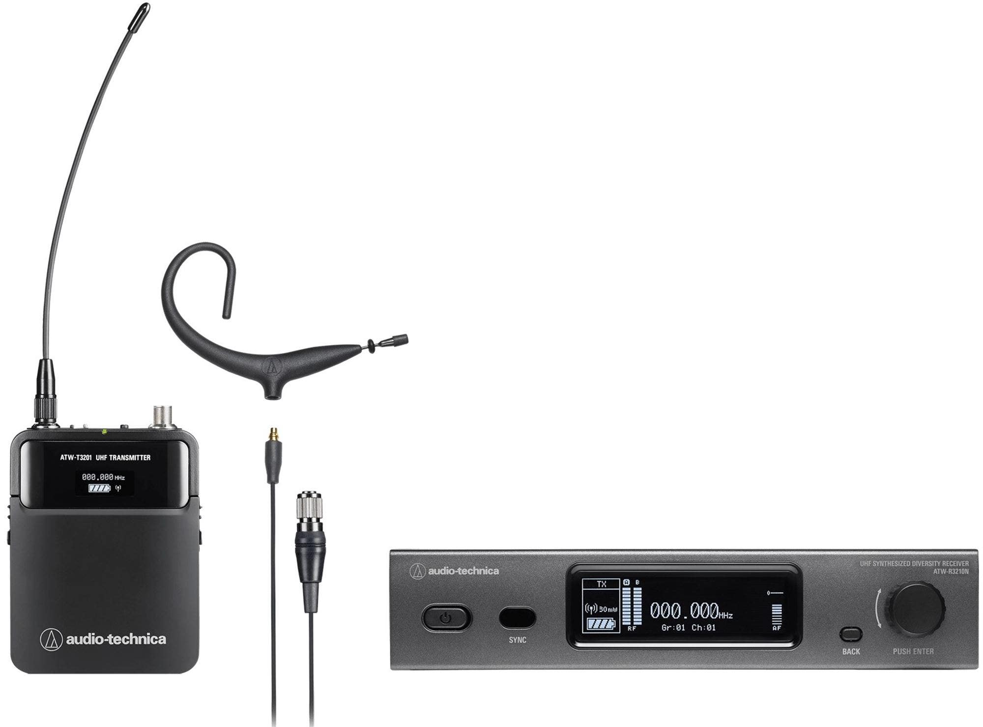 Audio-Technica ATW-3211N893X Wireless Headworn System (Network-Enabled) DE2