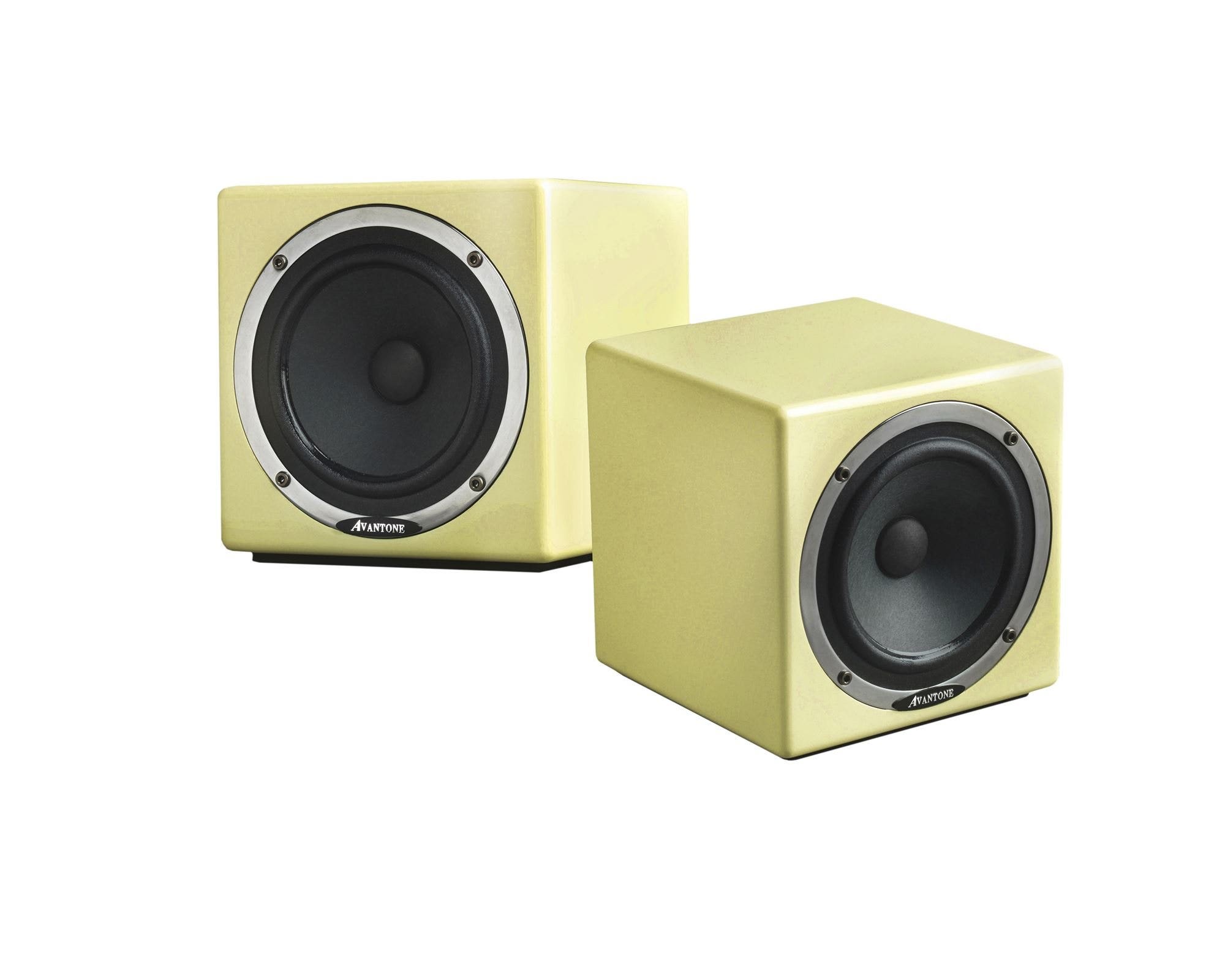 Avantone Pro Active MixCube Full Range Reference Monitors Cream Pair