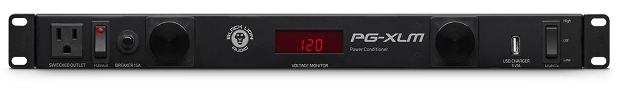 Black Lion Audio PGXLM Power Conditioner With lights And Power Meter