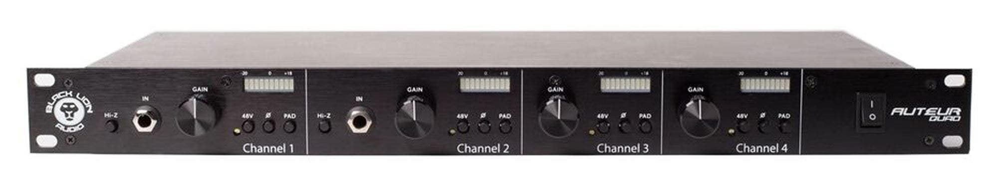 Black Lion Audio AUTEUR QUAD 4 Channel Microphone Preamp