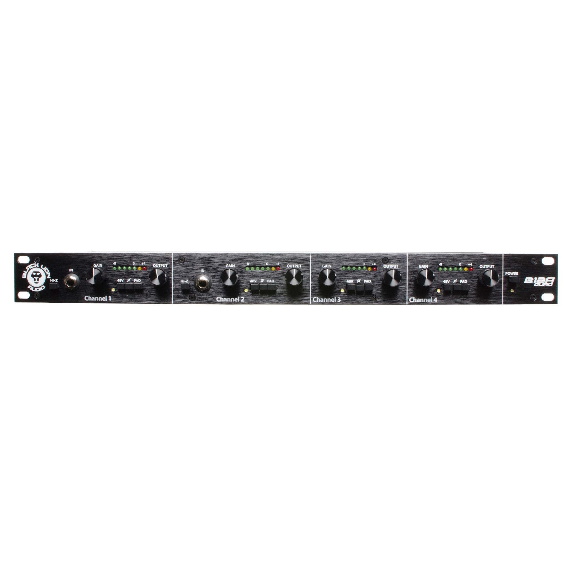Black Lion Audio B12a Quad 4 Channel Microphone Preamplifier