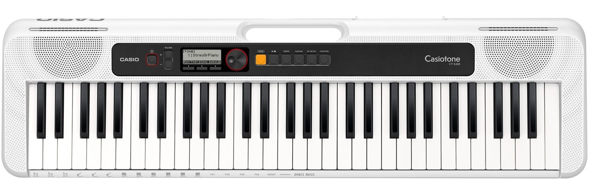 Casio CTS200 Portable Keyboard in White with USB