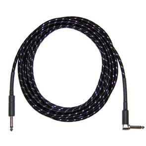 CBI BR10 Braided Guitar Instrument Cable 10 Foot Right Angle
