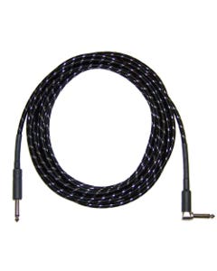 CBI BR10 Braided Guitar Instrument Cable 10 Foot Right Angle