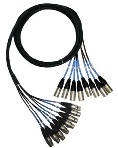CBI MT 8 Channel XLR Male to XLR Female Audio Snake