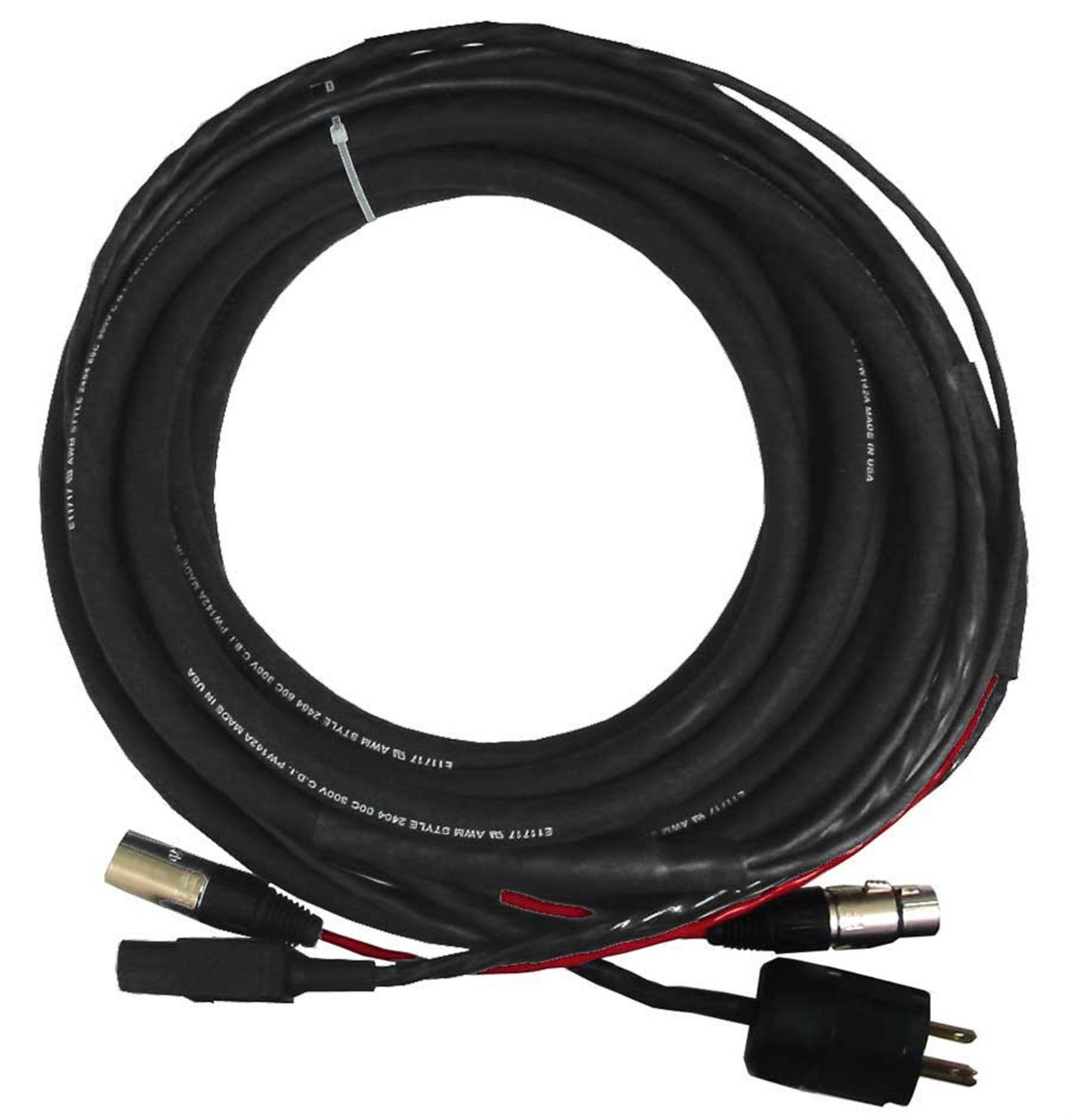 CBI MTPA1XE Power and Audio IEC and XLR Cable 50 Foot