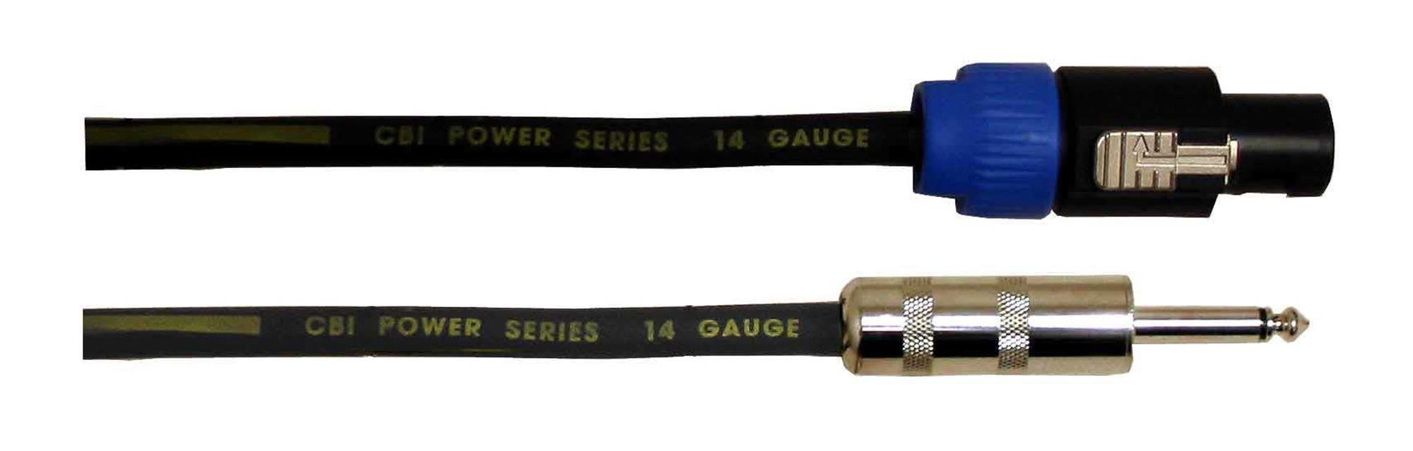 CBI SNN 14 Gauge Speakon to 1/4 Inch Speaker Cable 25 Foot