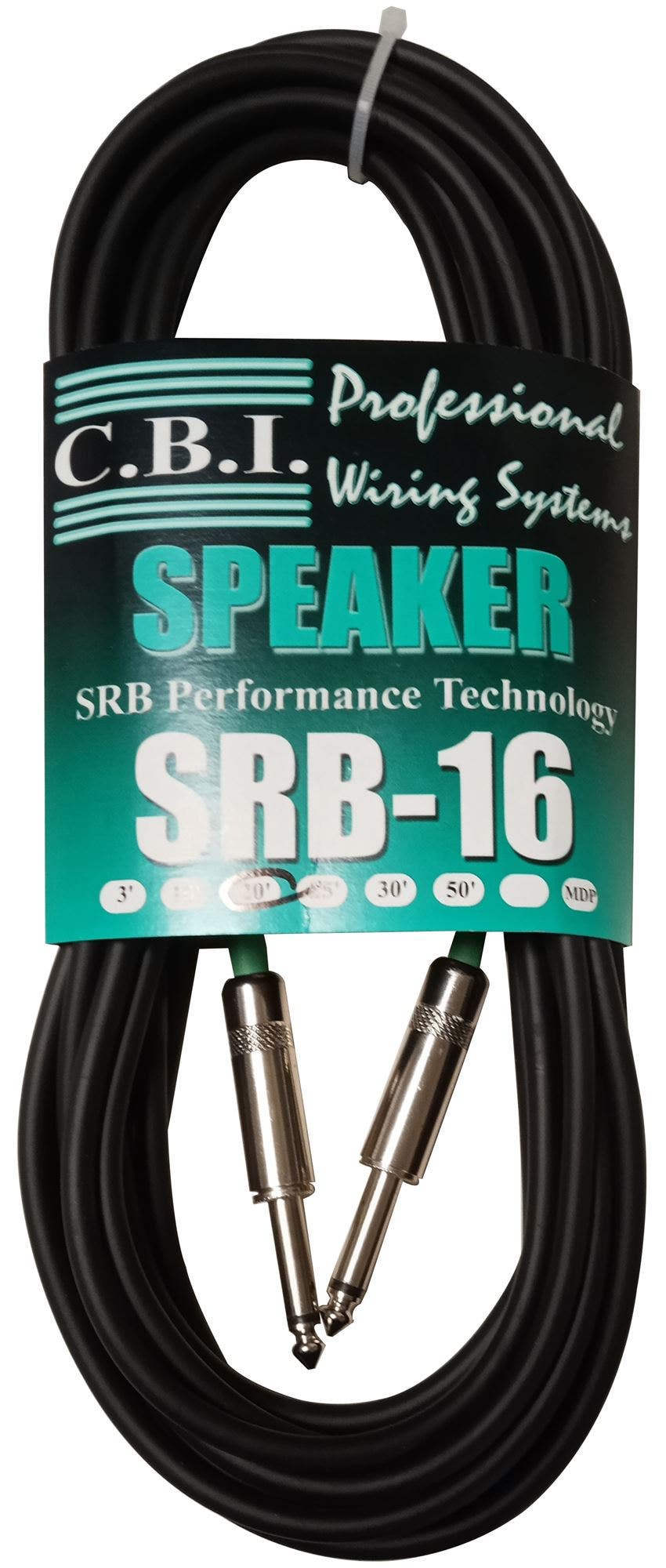 CBI SRB Speaker Cable 16 Gauge 1/4 Connectors