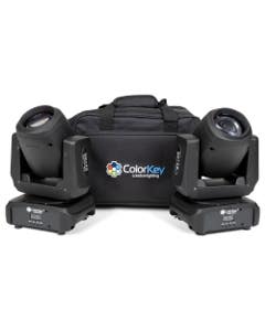 ColorKey Mover Beam 100 Effect Light 2 Pack with Bag