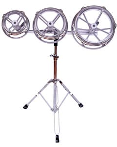 Cardinal Percussion Spin Tune Toms 6/8/10 Inch With Stand